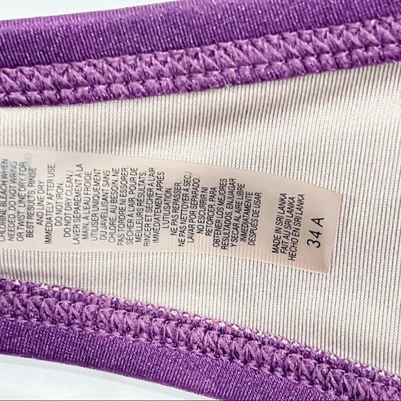 Victoria’s Secret Miraculous Push Up Bombshell Bikini Swim Set In Plum Purple S - Picture 13 of 14